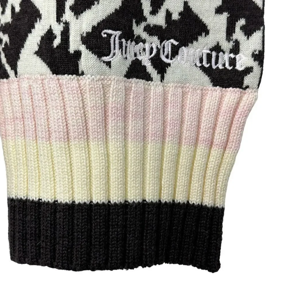 Juicy Couture Houndstooth Wool Scarf